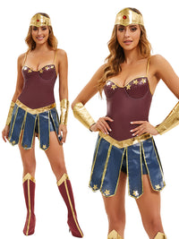 Disfraz de Diosa Guerrera Griega para Halloween y Cosplay