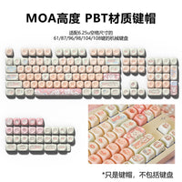 Set de Keycaps de Gato Kawaii – PBT Dye-Sub para Teclado Mecánico
