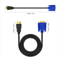 Cable Conversor HDMI a VGA – Conecta tu Laptop o DVD a la TV o Proyector