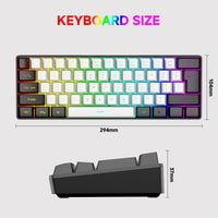 Combo Teclado y Mouse Gamer RGB 61 Teclas – Compacto y Preciso