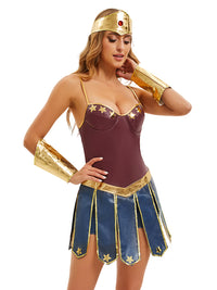 Disfraz de Diosa Guerrera Griega para Halloween y Cosplay