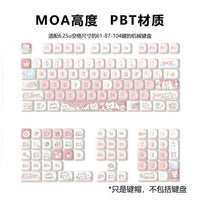Set de Keycaps de Gato Kawaii – PBT Dye-Sub para Teclado Mecánico