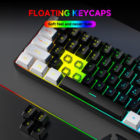 Combo Teclado y Mouse Gamer RGB 61 Teclas – Compacto y Preciso