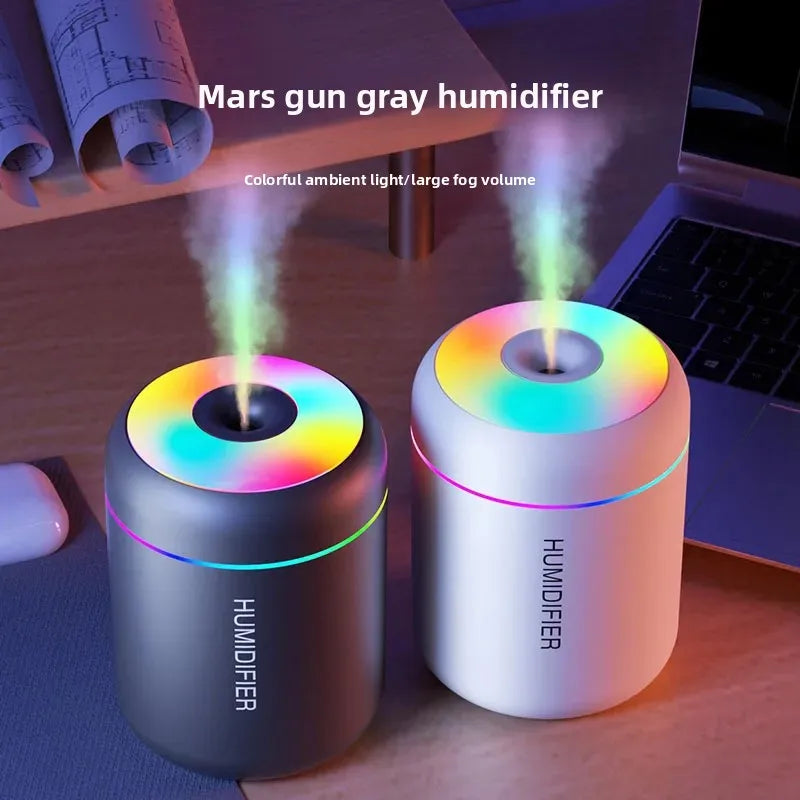 Humidificador USB con Luz Ambiental de Colores (Auto y Hogar)
