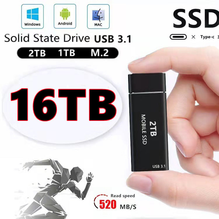 SSD Portátil USB – Almacenamiento Externo Rápido 1TB / 2TB / 4TB