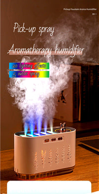 Humidificador de Aromaterapia con Luz de Colores y Niebla Doble
