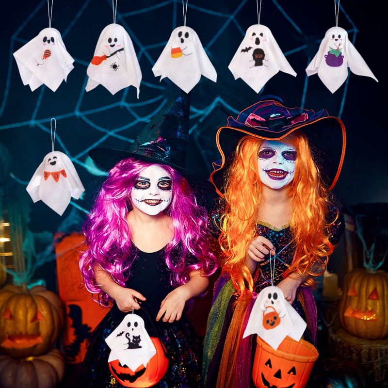Adornos Colgantes de Fantasma para Halloween (Set)