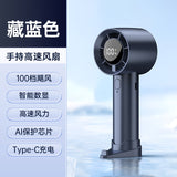 Ventilador de Mano de Alta Velocidad – Pantalla Digital y Potencia Máxima