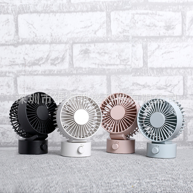 Mini Ventilador de Escritorio Macaron 4 Pulgadas – Recargable y Portátil