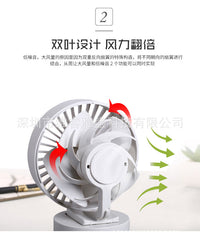 Mini Ventilador de Escritorio Macaron 4 Pulgadas – Recargable y Portátil