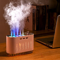 Humidificador de Aromaterapia con Luz de Colores y Niebla Doble