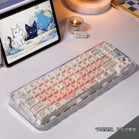 Set de Keycaps de Gato Kawaii – PBT Dye-Sub para Teclado Mecánico