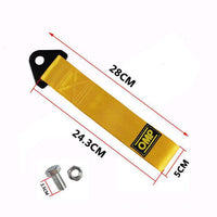 Cuerda de Remolque Decorativa para Auto con Gancho de Seguridad