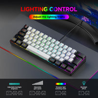 Combo Teclado y Mouse Gamer RGB 61 Teclas – Compacto y Preciso