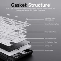 Teclado Mecánico AK820 – Switches Rojos Intercambiables en Caliente