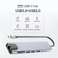 Hub USB-C 7 en 1 / 8 en 1 – HDMI 4K, Carga Rápida y Lector de Tarjetas