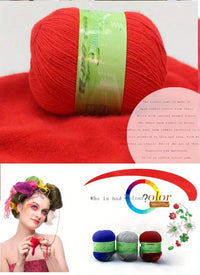 400g High-End Luxury Cashmere Yarn, Combed Goat Wool Yarn, Handmade Autumn and Winter Warm Fashion Knitwear for Men and Women, Base Layer Sweater, Scarf, Warm Wool Pants, 8 Pieces/Pack