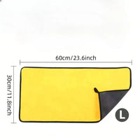 Paños de Microfibra para Limpieza de Auto - Secado Rápido 30x60cm
