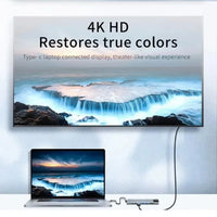 Hub USB-C 7 en 1 / 8 en 1 – HDMI 4K, Carga Rápida y Lector de Tarjetas