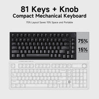 Teclado Mecánico AK820 – Switches Rojos Intercambiables en Caliente