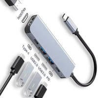 Hub USB-C 5 en 1 – Conecta Todo a tu Teléfono, PC o Mac