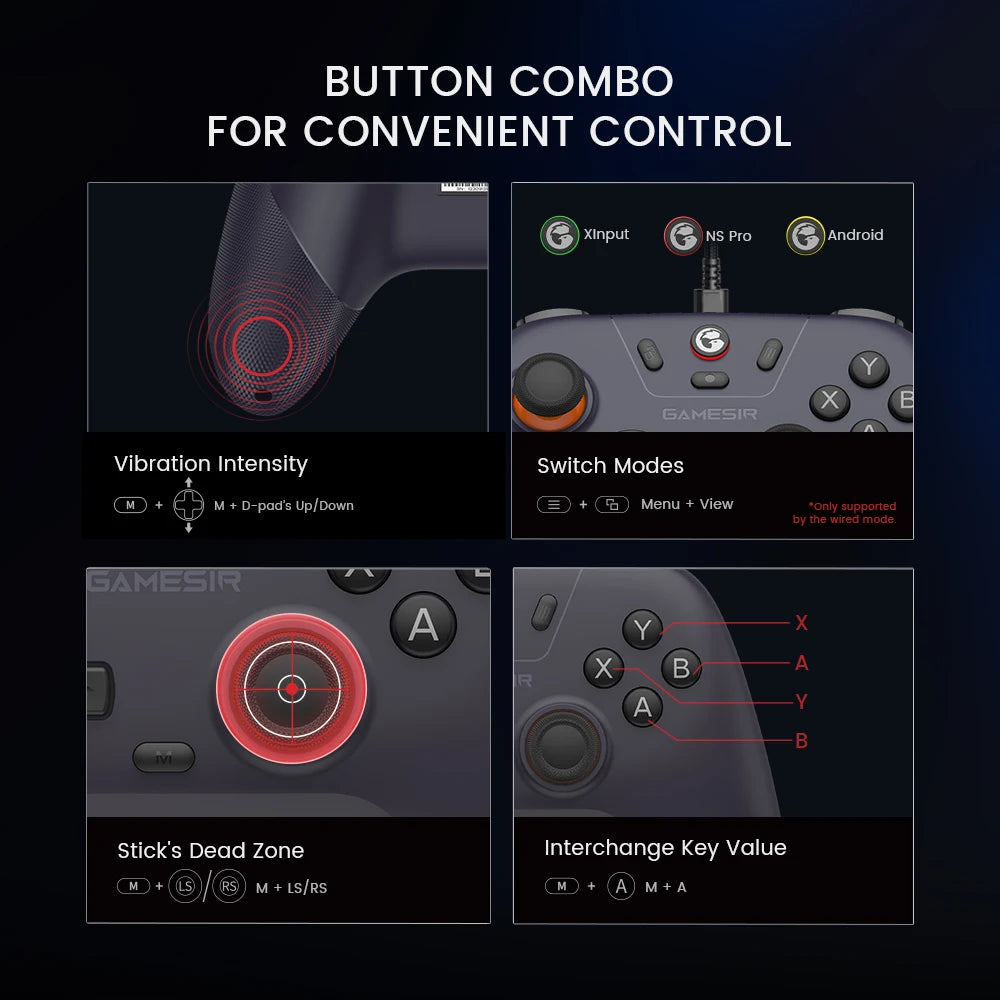Control Inalámbrico GameSir Nova Lite – Joysticks de Efecto Hall para Switch, PC y Móvil