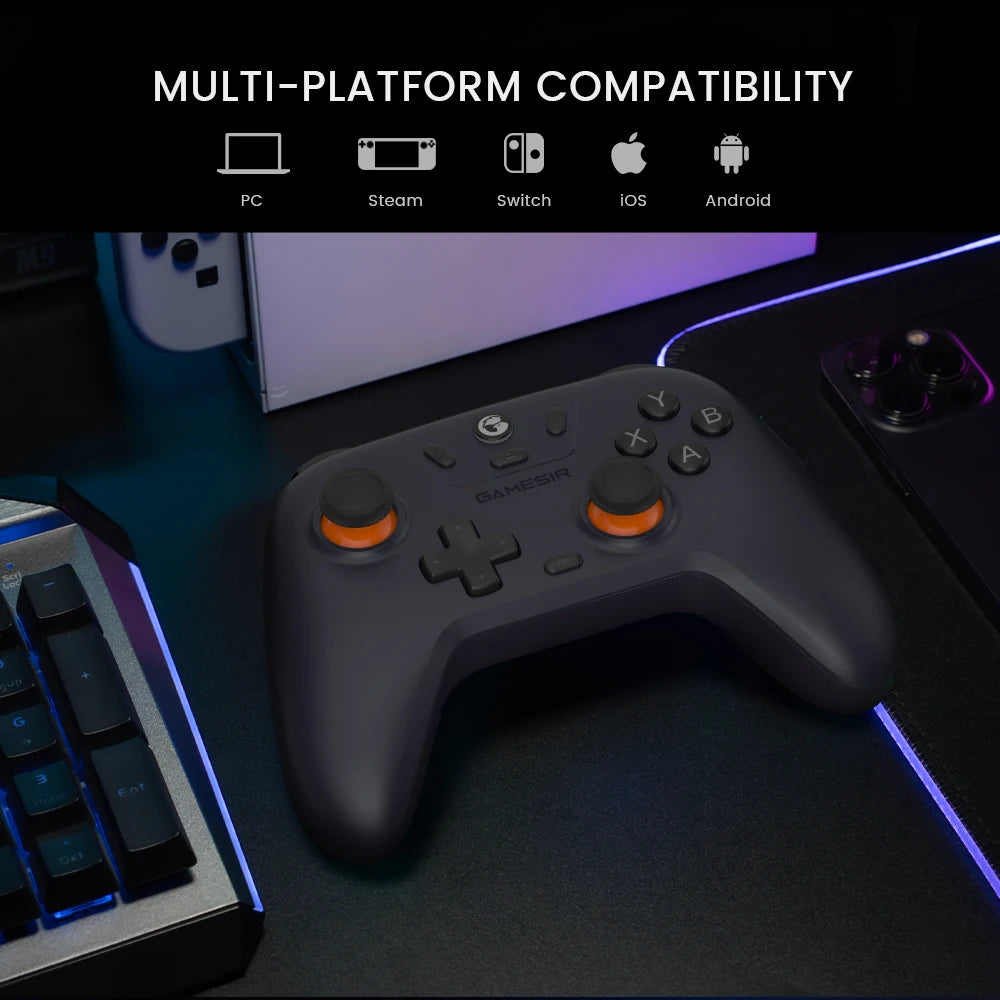 Control Inalámbrico GameSir Nova Lite – Joysticks de Efecto Hall para Switch, PC y Móvil