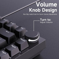 Teclado Mecánico AK820 – Switches Rojos Intercambiables en Caliente