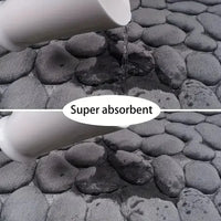 Alfombra Antideslizante Efecto Piedra para Baño y Sala