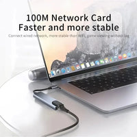 Hub USB-C 7 en 1 / 8 en 1 – HDMI 4K, Carga Rápida y Lector de Tarjetas