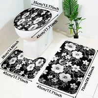 Set Alfombras Baño Floral